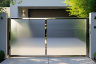 Leonardo Phoenix 10 A sleek contemporary sliding gate adorning 3