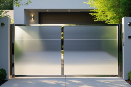 Leonardo Phoenix 10 A sleek contemporary sliding gate adorning 3