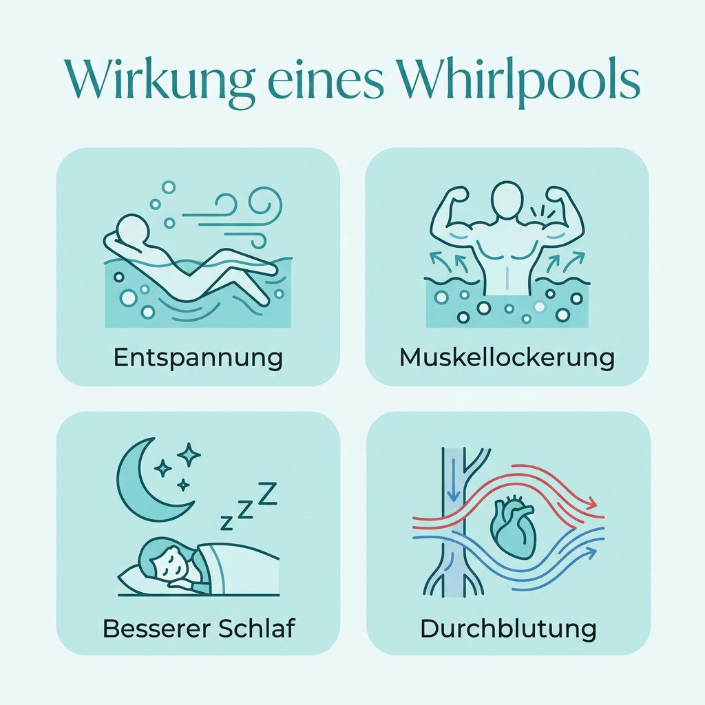 Whirlpool im Garten: Planung, Kauf und Pflege im Überblick 3 whirlpool wirkung infografik